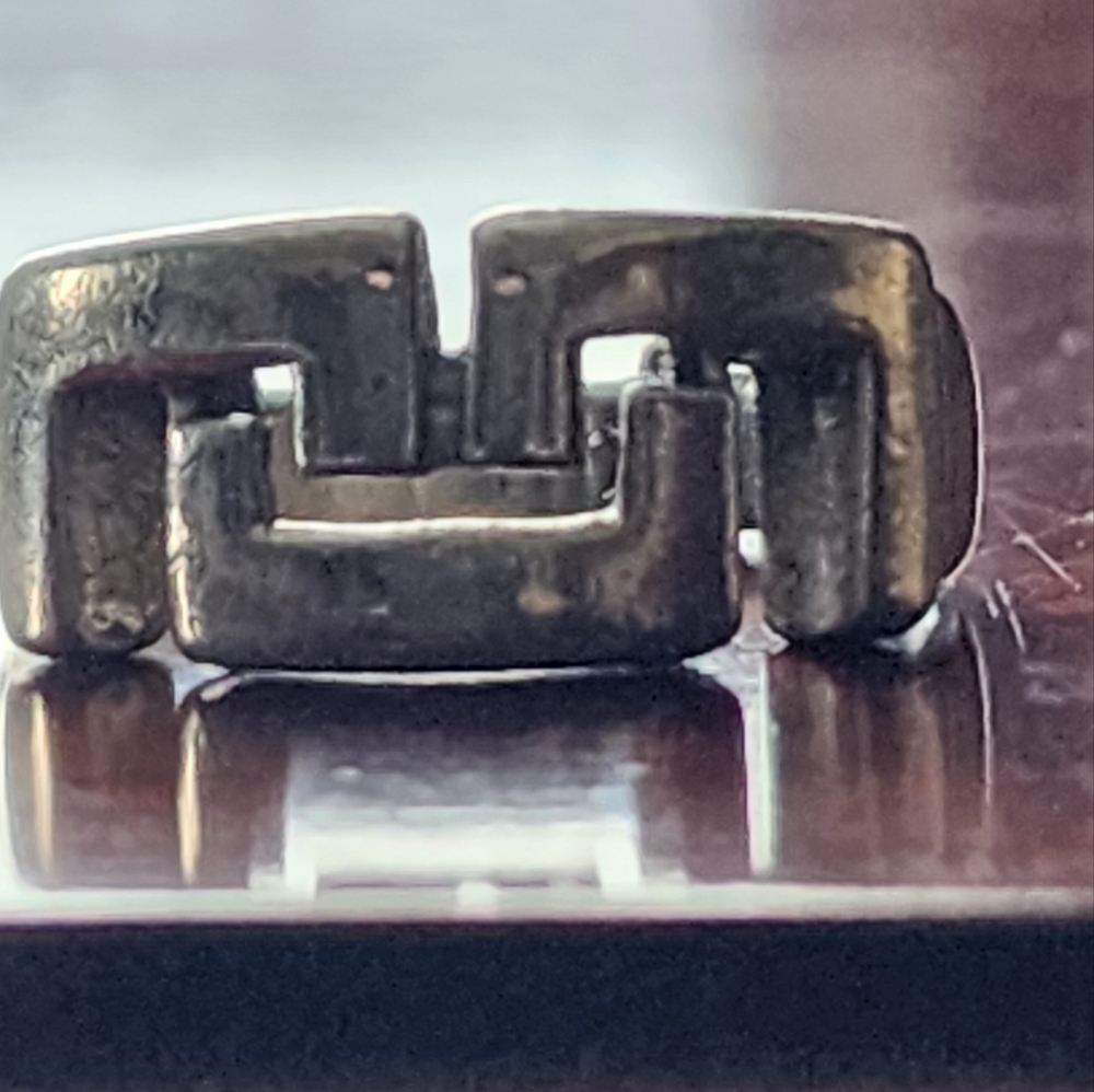 Geometric silver ring - Picture 3 of 6